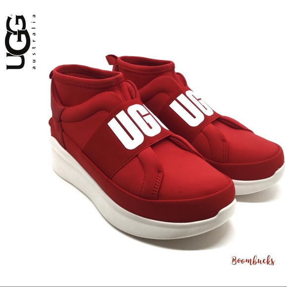 Ugg Neutra Red Chunky Sneakers - Picture 1 of 15